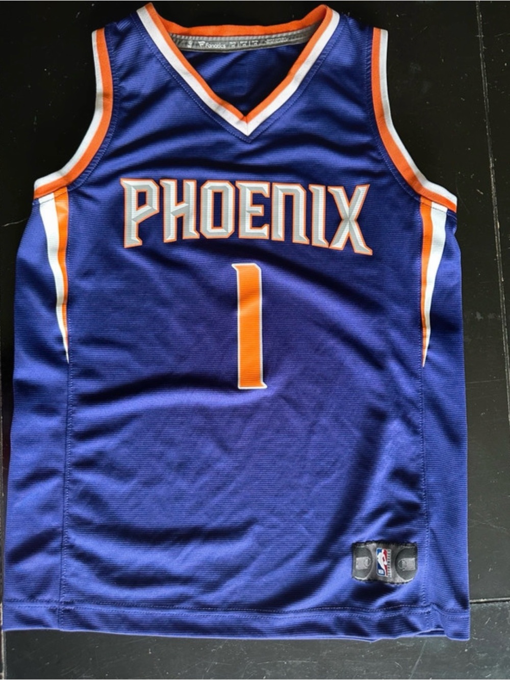Devin Booker Phoenix Suns Jersey #1 Youth Medium Fanatics (Purple)